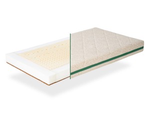 COLCHÓN CUNA LATEX NATURAL + COCO