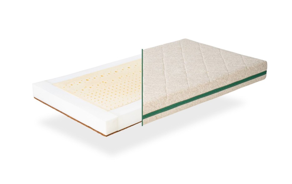COLCHÓN CUNA LATEX NATURAL + COCO