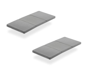 Lote colchón de Cuna de Viaje Plegable 120x60 cm, Colchoneta Espuma, 5 cm de Grosor, Plegable, Colchón Parque Cuna,3 piezas