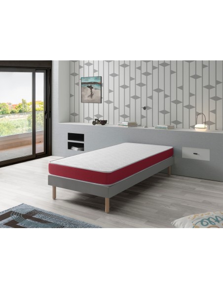 PACK  SABANA + ALMOHADA + COLCHÓN DE ESPUMA  VELVET - ALTURA 14CM