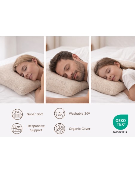 ORGANIC PILLOW - HEIGHT 12CM