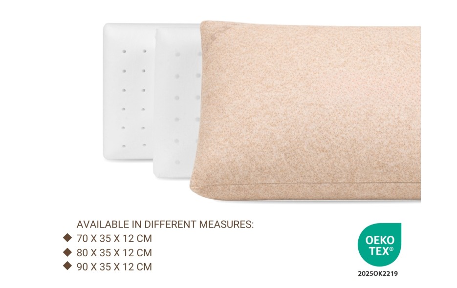 ORGANIC PILLOW - HEIGHT 12CM