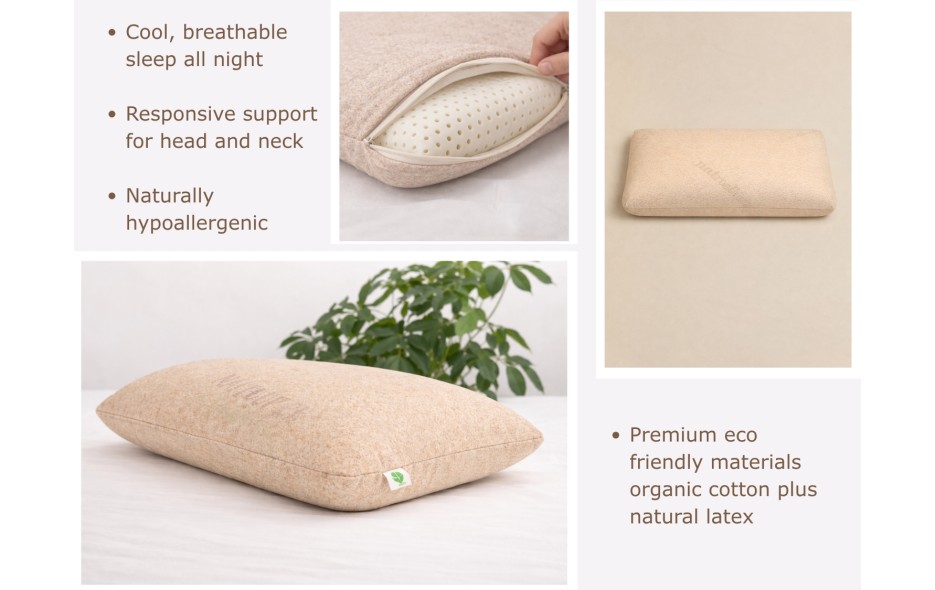 ORGANIC PILLOW - HEIGHT 12CM