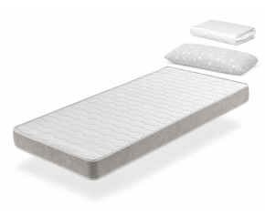 PACK  SABANA + ALMOHADA + COLCHÓN DE ESPUMA  APOLO - ALTURA 14CM