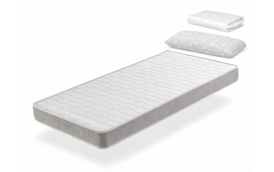 PACK  SABANA + ALMOHADA + COLCHÓN DE ESPUMA  APOLO - ALTURA 14CM