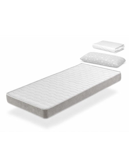 PACK  SABANA + ALMOHADA + COLCHÓN DE ESPUMA  APOLO - ALTURA 14CM