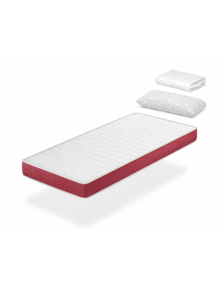 PACK  SABANA + ALMOHADA + COLCHÓN DE ESPUMA  VELVET - ALTURA 14CM